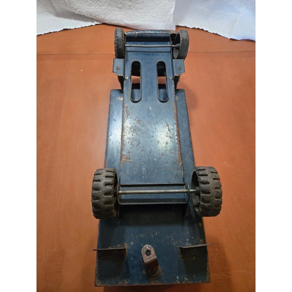 Vintage U.S. Air Force Tin Dump Truck Pressed Steel Military Toy USAF 21W